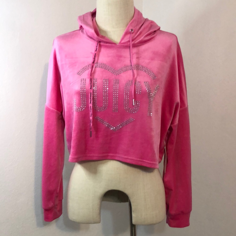 Juicy couture hooded top size large.